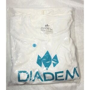 Diadem Women's Drycore Logo Long Sleeve Performance Shirt - White - Small